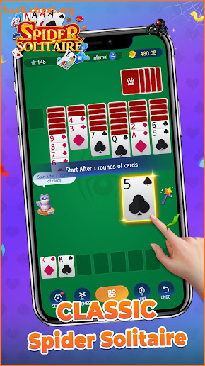 Spider Solitaire screenshot