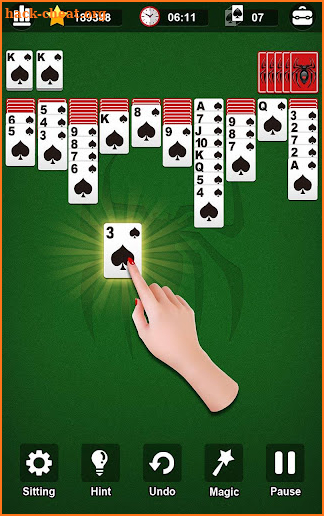 Spider Solitaire screenshot