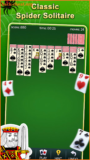 Spider Solitaire screenshot