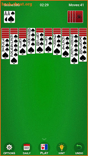 Spider Solitaire screenshot