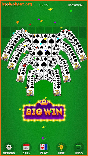 Spider Solitaire screenshot