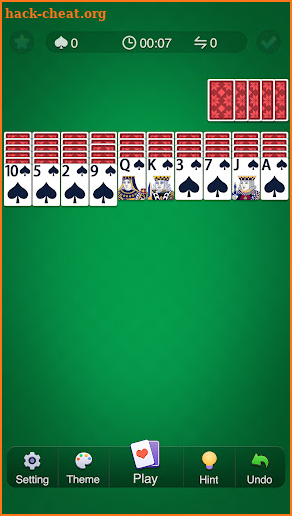 Spider Solitaire screenshot