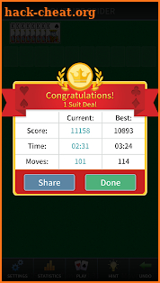 Spider Solitaire Pro screenshot