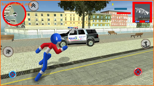 Spider Stickman Rope Hero Crime Shoot screenshot