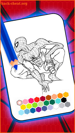 Spider super coloring hero man screenshot