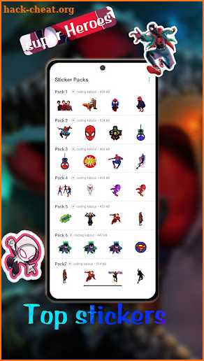 Spider-Verse Movie Stickers GB screenshot