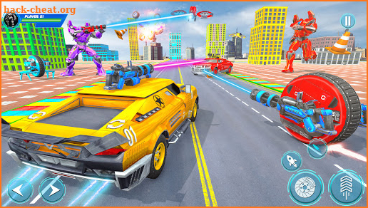 Spider Wheel Car Robot Game: Drone Robot Game 2021 screenshot