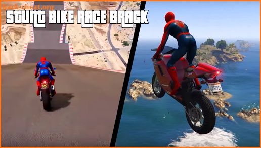 Spiderman Impossible Mega Ramp Bike BMX Track screenshot