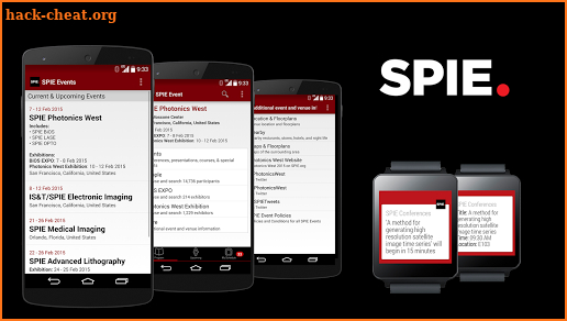 SPIE Conferences screenshot