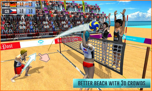 Spike Volleyball - Beach Volleyball Word Champion screenshot