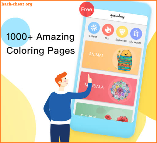 Spin Coloring 2019: Coloring Pages via Wheel Spin screenshot