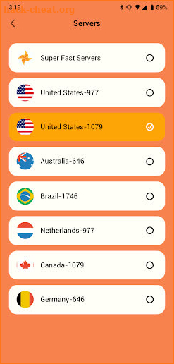 Spin VPN screenshot