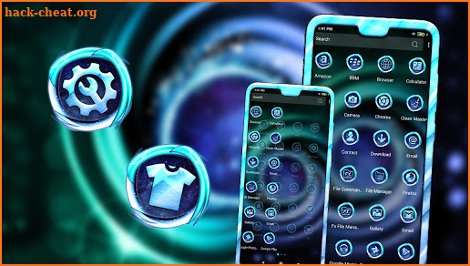 Spiral Nebula Launcher Theme screenshot