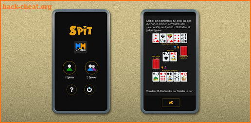 Spit  - a card game screenshot