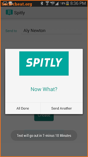 Spitly: Text Message Scheduler screenshot