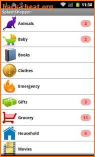 SplashShopper List Organizer screenshot