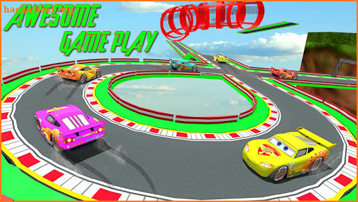 Splashy Superhero Vertigo racing : lightning car screenshot