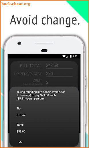 Split Around Tip Calculator screenshot