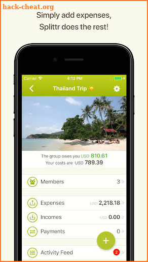 Splittr - Expense Splitting screenshot
