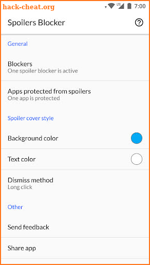 Spoilers Blocker screenshot