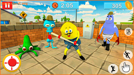 Sponge Family Neighbor 3: Scary Escape 3D Game screenshot