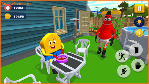 Sponge Family Neighbor 4: Scary Escape 3D Game screenshot