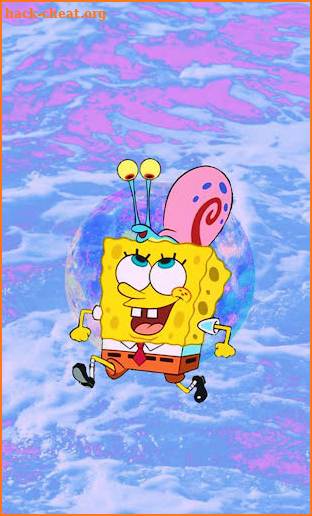 Spongebob and Patrick bubble jigsaw puzzle free screenshot