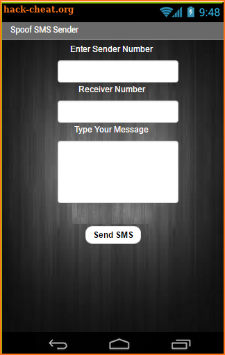 Spoof SMS Sender fake screenshot