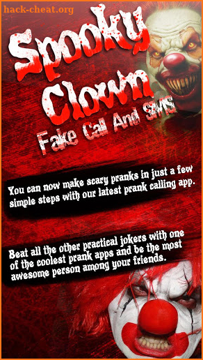 Spooky Clown Fake Call And SMS screenshot