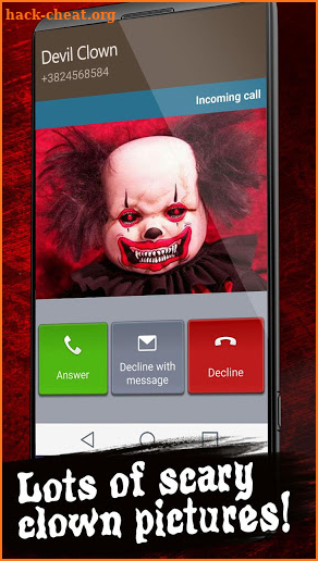 Spooky Clown Fake Call And SMS screenshot