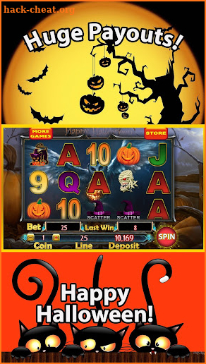 Spooky Halloween Pumpkin Slots screenshot