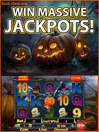 Spooky Halloween Pumpkin Slots screenshot