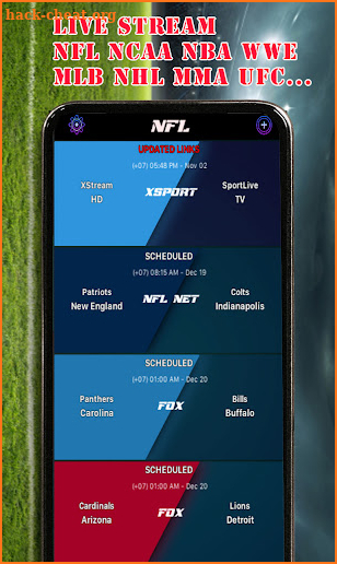 Sport Live Stream NFL NBA NCAA screenshot