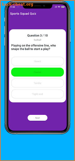 Sport Squad Quiz screenshot