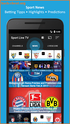 Sport TV Live - Football Television screenshot