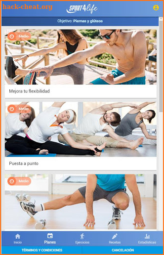 Sport4life: Exercises and workout at home screenshot