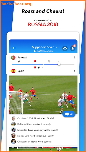 SportDex - World Cup Video Chat App screenshot