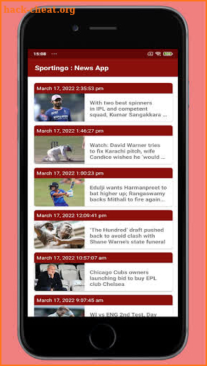 Sportingo : News App screenshot