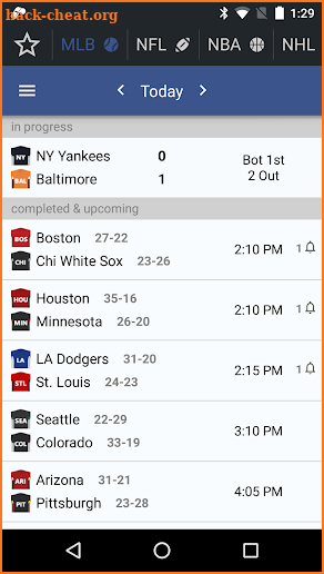 Sports Alerts - real-time scores, stats & odds screenshot