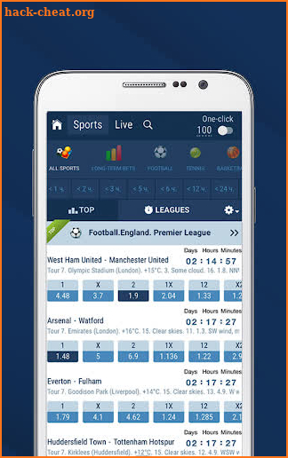 sports betting prediction tips screenshot