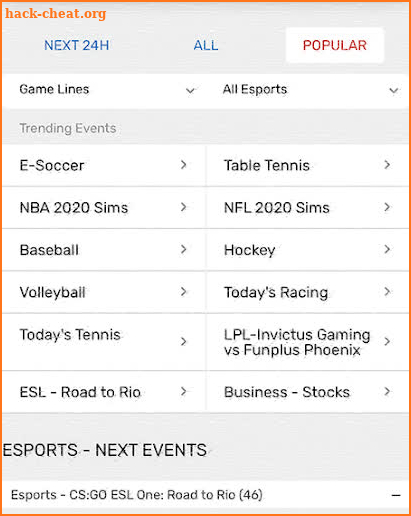 Sports USA for Bovada screenshot