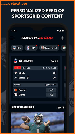 SportsGrid: Trends & Scores screenshot