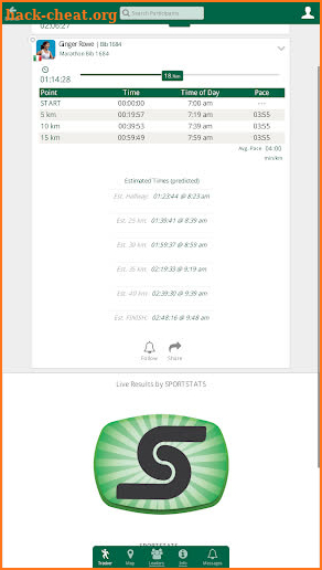 Sportstats Tracker screenshot