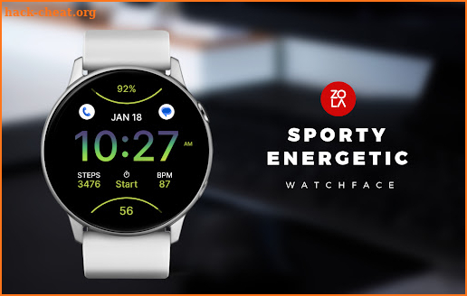 Sporty Energetic Watch Face screenshot