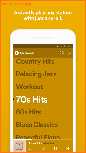 Spotify Stations screenshot