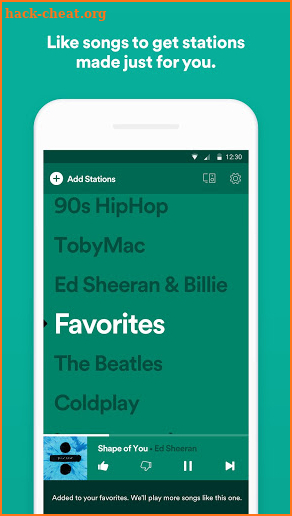 Spotify Stations screenshot