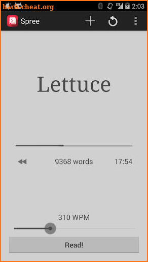 Spree - Speed Reader screenshot