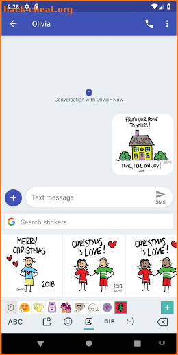 Spreshies: 2018 Holiday Season Stickers screenshot