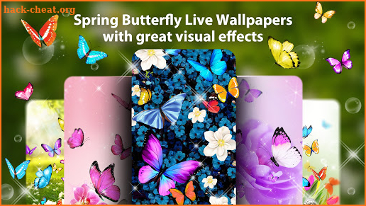 Spring Butterfly Live Wallpaper & Launcher Themes screenshot