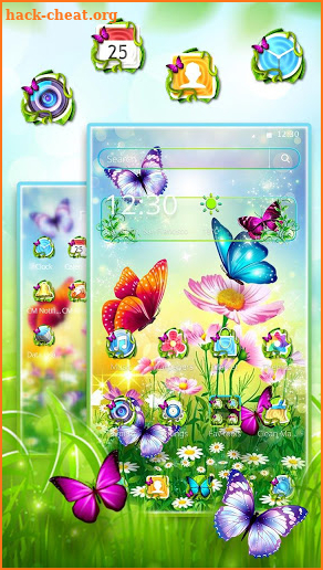 Spring Colorful Butterflies Nature Theme screenshot